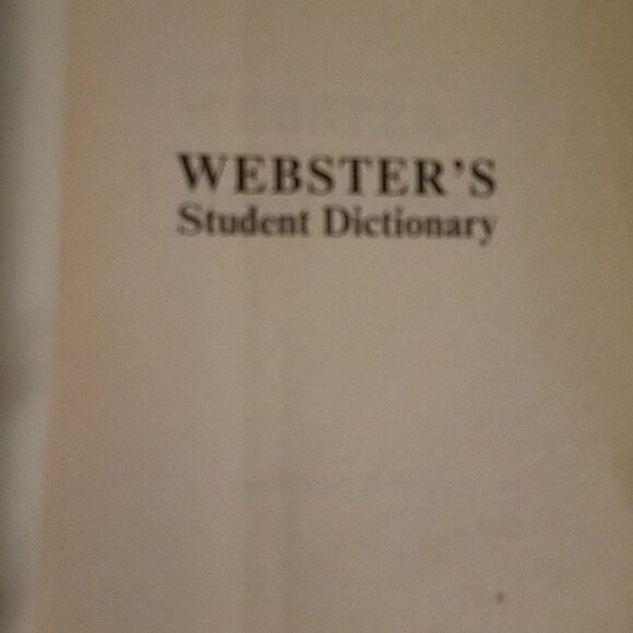 Websters dictionary and other facts in the back presidents music money - Picture 6 of 15